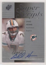 2009 SPx Super Scripts Chad Henne #S-CH Auto 0v1