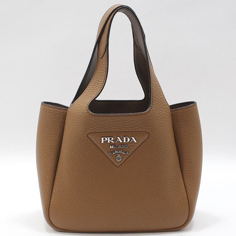Prada Brown Calfskin Soft Mini Tote Bag 1BA349 155404252