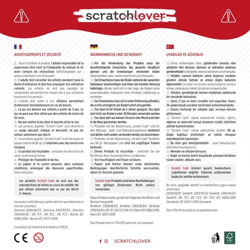 Scratch Cash Euro 100 Banconote Finte da 20€ Fac Simile Euro Dimensioni Reali - Foto 15 di 24