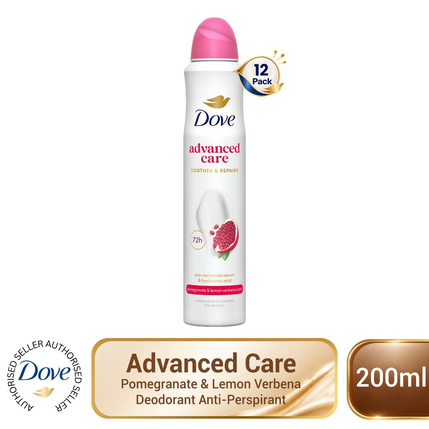 Dove Anti-perspirant Deodorant Go Fresh Pomegranate 72H Protection 200ml - Image 4