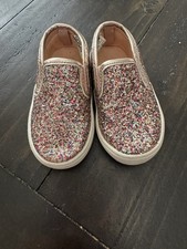Carters Toddler Girls Sparkle Slip On Shoes Size 4