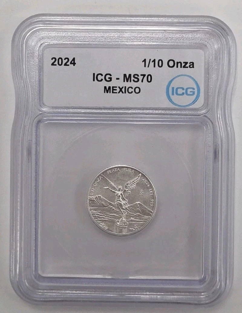 墨西哥自由女神级MS 70 ICG 认证银币| eBay