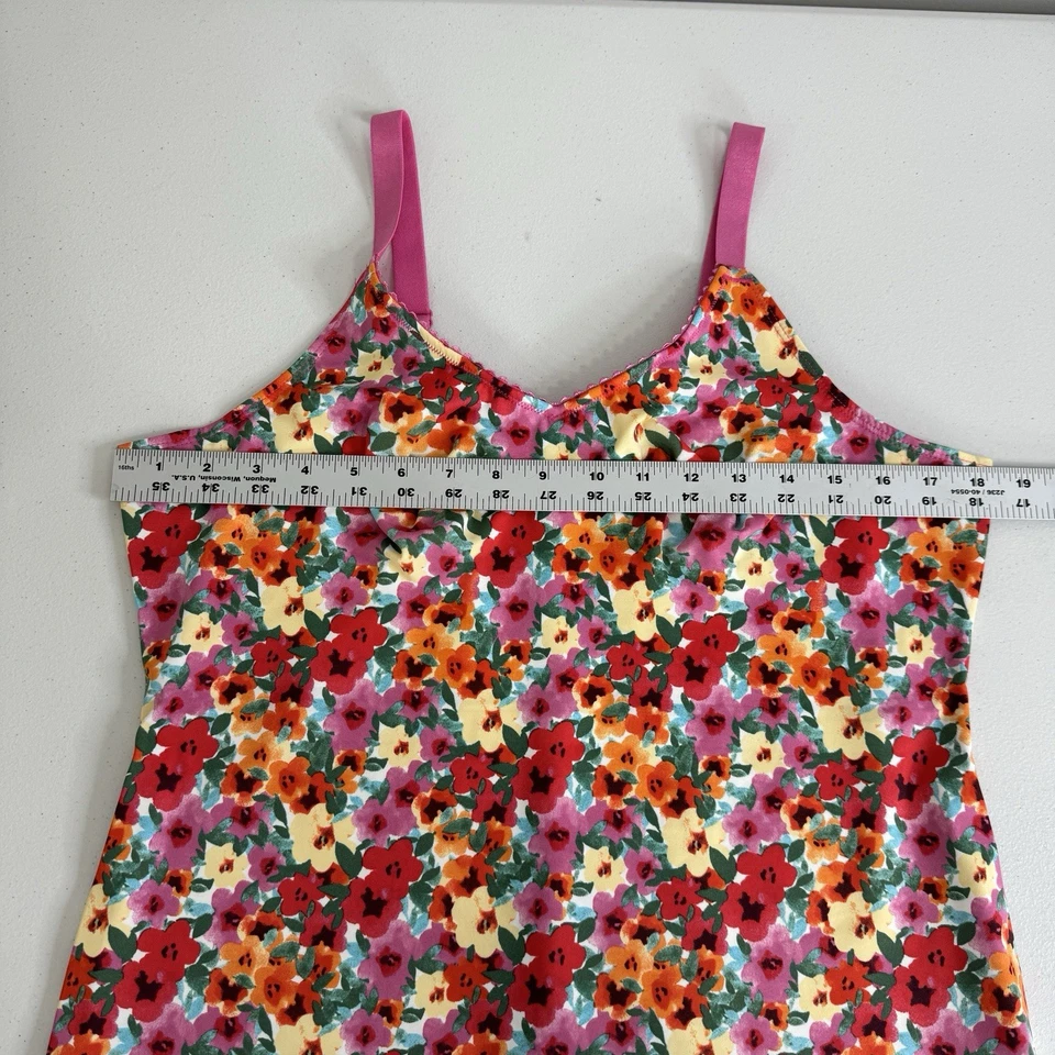 Ruby Ribbon Womens Shapewear 40 Pink Heritage Floral Bloom Cami #1798 Slimming - Image 4 of 4