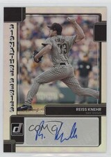 2022 Panini Donruss Signature Series Reiss Knehr #SS-RK Auto 1cx3