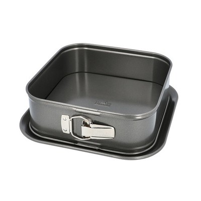 Birkmann, Easy Baking Springform quadratisch, 24 x 24 cm, Karbonstahl, Antiha...