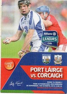 GAA HURLING WATERFORD V CORK LEAGUE 10/3/2013