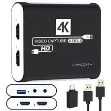 USB 3.0 Video Capture Card,1080P HDMI Recorder Game Capture Card for Windows/...