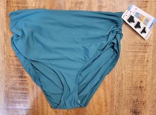 Anne Cole Limited Edition Ladies Large High Waist Shirred Swimsuit Bottom NWT