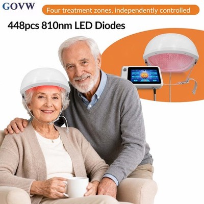 Brain Therapy Helmet 810nm NIR 448 LEDs PBM Memory Focus Cognitive Function 24W