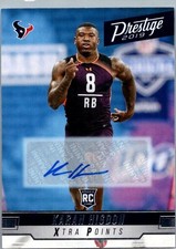 Karan Higdon 2019 Panini Prestige Autograph/Signed/Auto #286 Texans Rookie Card