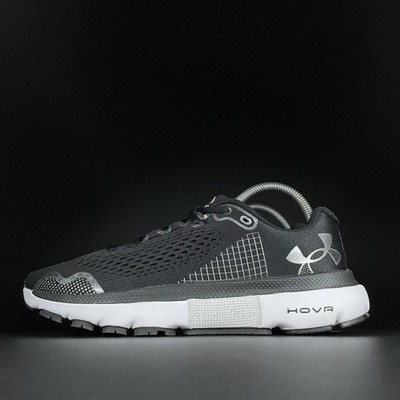 Under Armour HOVR Infinite 4 Men 8.5 Black White Running Sneakers Athletic Shoes