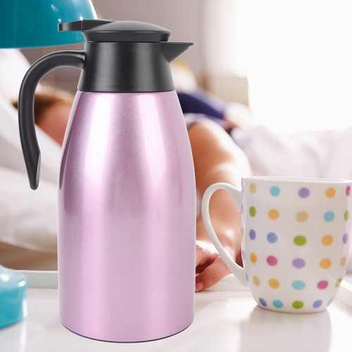 2L Stainless Steel Coffee Carafe SUS Double Wall Insulated Vacuum Hot Water A - Picture 3 of 24