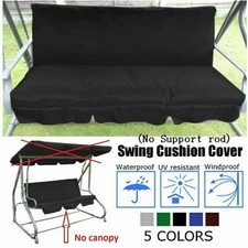 Replacement Swing Seat Cover Set Garden Patio Chair Hammock Cushion 3 Seater