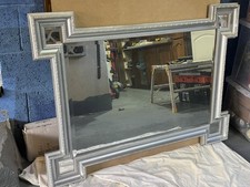 Extra Large Silver Framed Mirror 89cm x 118cm