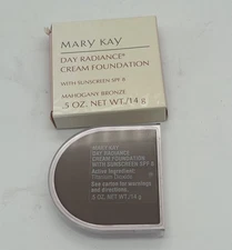 Mary Kay Day Radiance Cream Foundation MAHOGANY BRONZE 6312 .5 oz Net Wt / 14g