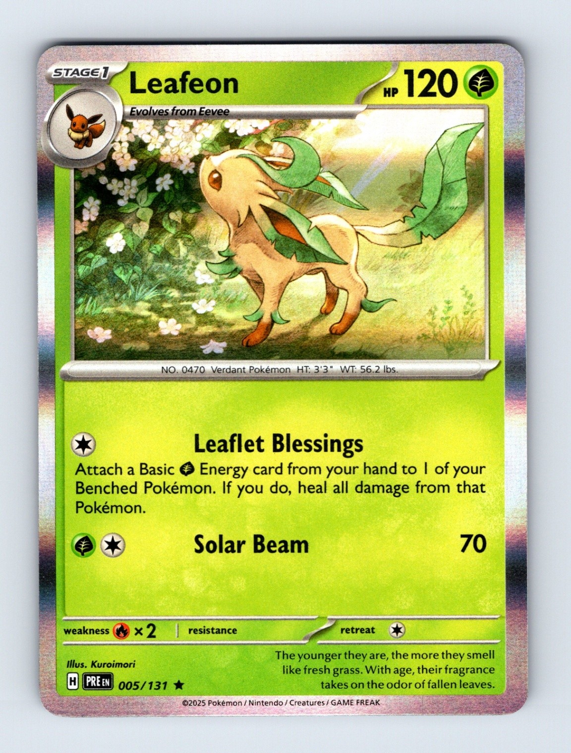 Leafeon 005/131 Holo SV: Prismatic Evolutions 005/131 NM/LP