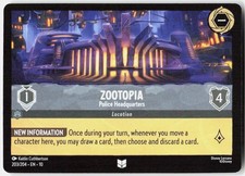 Zootopia Police Headquarters 203/204 Whispers in the Well Disney Lorcana