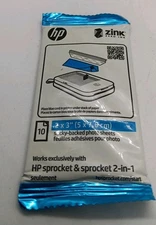 HP Zink 1AH01A Sticky -backed Photo Sheets  - 10 Sheet
