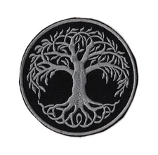Yggdrasil Patch | Ash Sacred Tree Of Life Viking Norse Cosmology God Gothic Logo