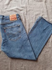 Levi's 501 Jeans Blue Size 34 W34 L29 Men's Reg Straight Button Fly Denim