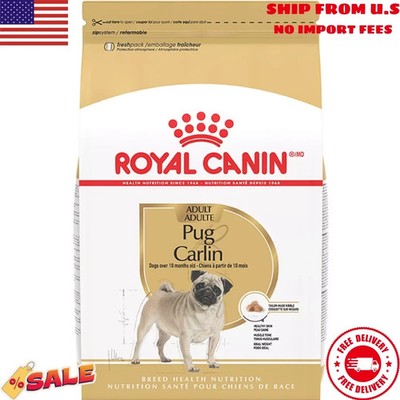 Royal Canin Pug Adult Breed Specific Dry Dog Food, 10 lbs - Freeshipping