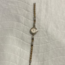 Skagen Women's Silver  Gold Quartz Analog Wristwatch Metal Bracelet