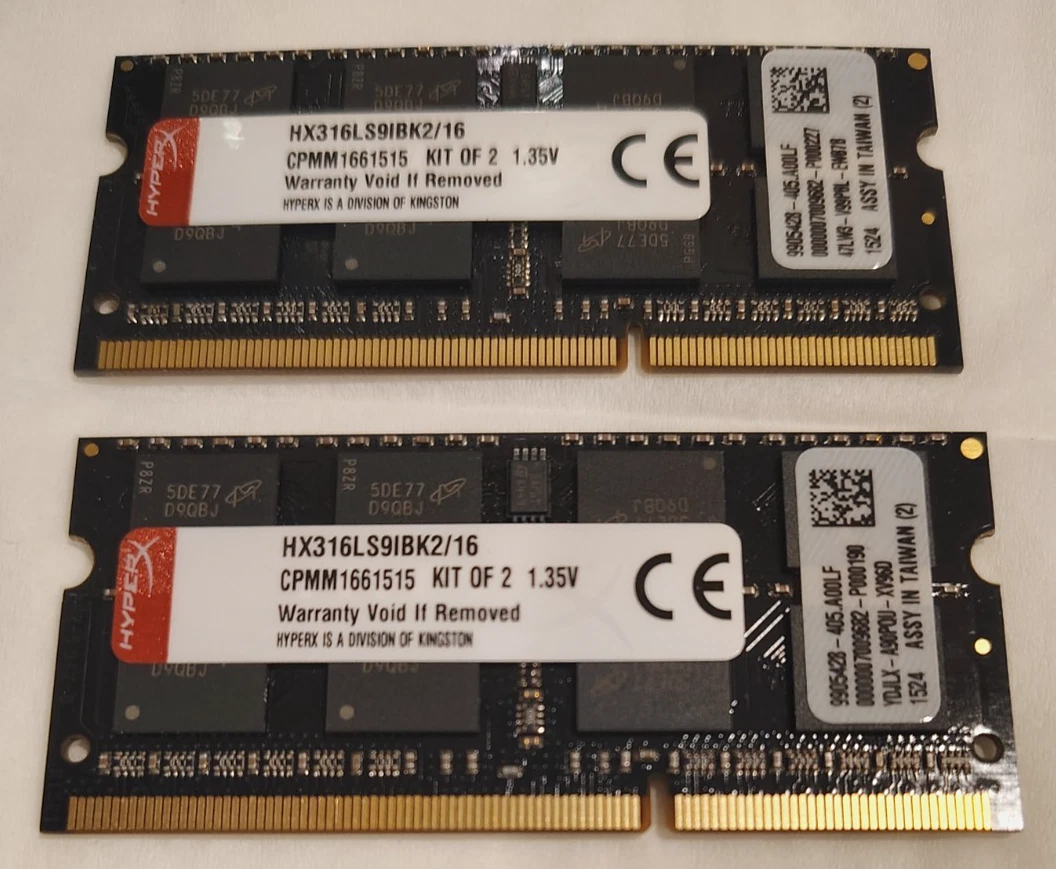 Kingston SO-DIMM Computer Memory (RAM) 8 GB 2 Modules for sale | eBay