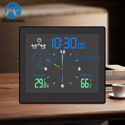 Electronic Thermometer Hygrometer Temperature Humidity Meter Weather Station #zc