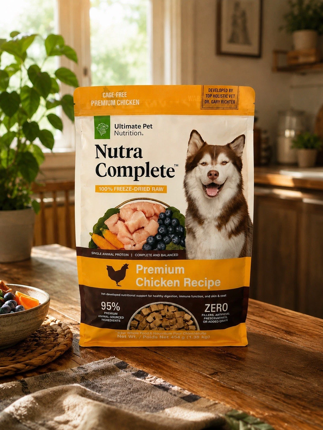 ULTIMATE PET NUTRITION Nutra Complete 48oz Freeze Dried Raw Dog Food, Chicken