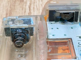 LG5983 With Defects - Wonder Swan Color Crystal Orange Bandai Console Japan