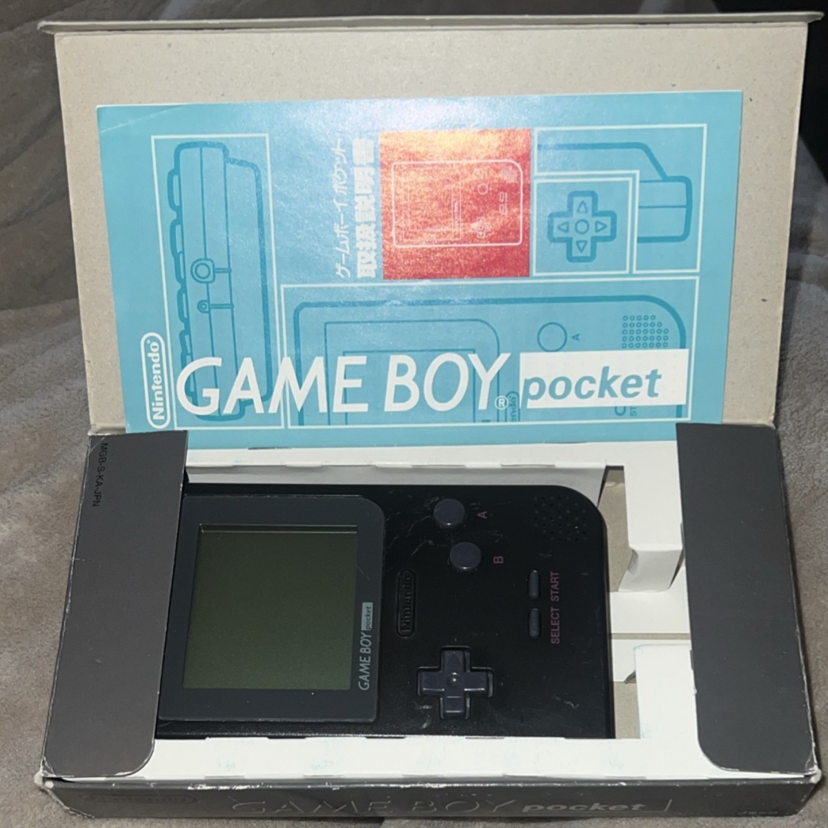 1996 Game Boy Pocket MGB-001 Black Japanese Edition Region Free