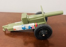 Vintage Tim-Mee Toys Plastic Green M3 37mm Army Cannor Gun Military