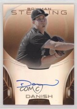 2013 Bowman Sterling Prospect Orange Refractor 27/75 Tyler Danish Auto 0c6