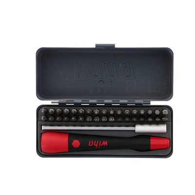 Whiteside 75958 Wiha Tools GoBox Mico Bit Set 36 Piece, 1.1'', 28mm, 4mm hex driv