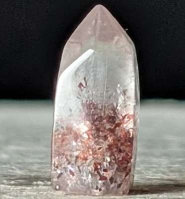 Strawberry Quartz Crystal Tower Micro Point Cute Small Chakra Gemstone Wand Reik
