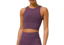 Lululemon Power Pivot Tank Everlux Small Grape Thistle