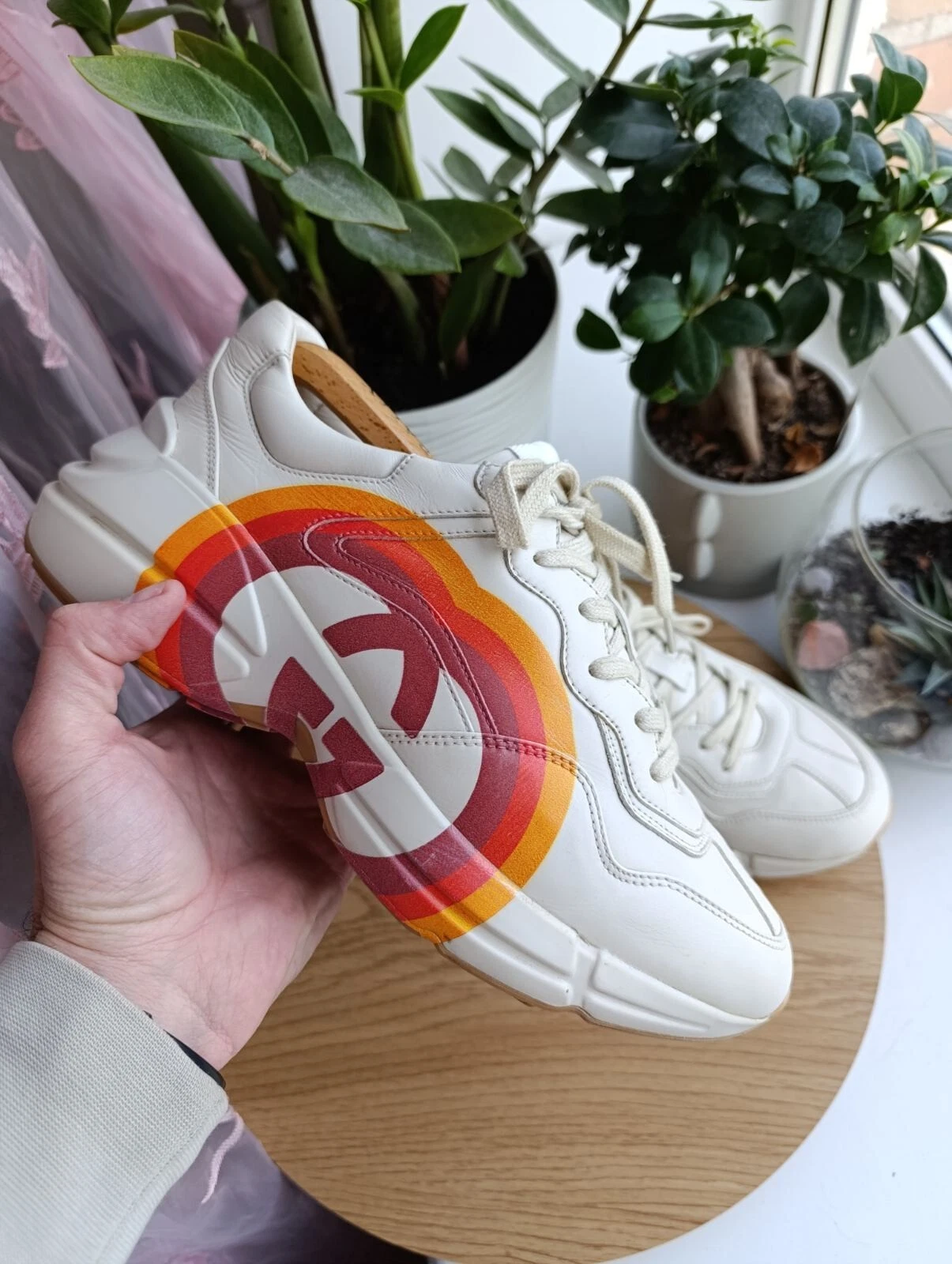 BASKETS BASSES HOMME GUCCI RHYTON CHUNKY SHOES