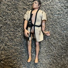 Vtg Durham's KUNG Fu Push Button ActionFigure Kick & Chop - Damaged PARTS/REPAIR