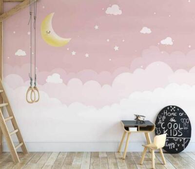 3D Pink Sky G2001 Wallpaper Wall Murals Removable Self-adhesive Erin