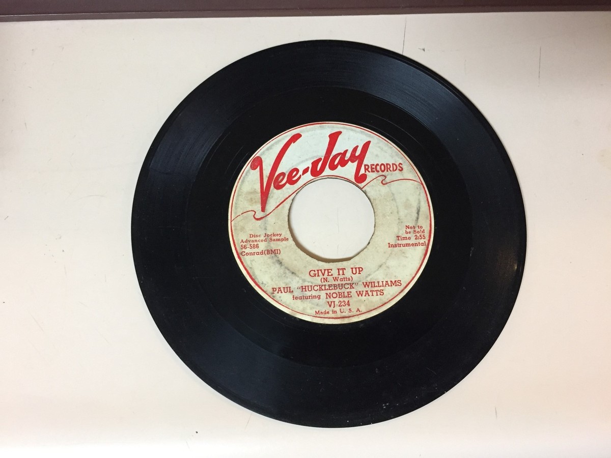 JAZZ 45 RPM RECORD - PAUL 'HUCKLEBUCK