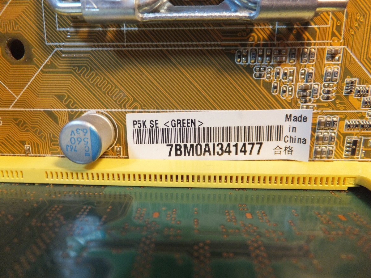 Carte Mère ASUS P5K SE/EPU REV 1.00G Socket 775 D'occasion