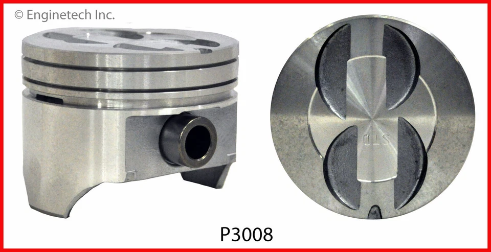 Juego de pistones con tapa de plato con anillos Moly para Ford Mercury 302 1986-1995 5,0 Foto 2 de 3