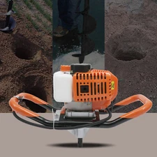 52CC 1.9W/7500rpm Gas Powered Earth Auger Digging Machine Post Hole Digger
