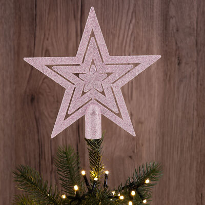 Christbaumspitze in Stern-Form - Stern für die Weihnachtsbaum-Spitze