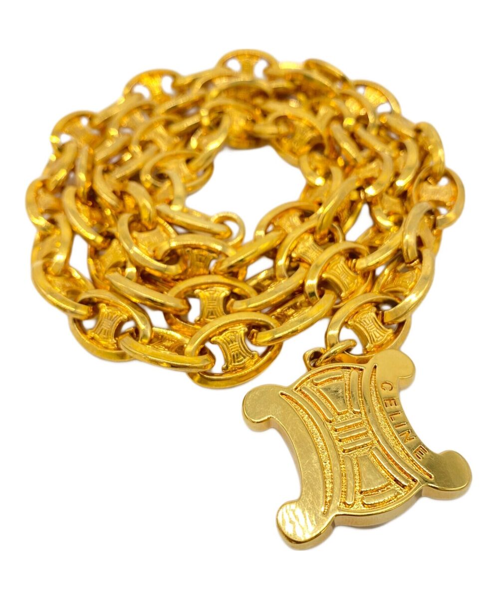 CELINE Macadam Chain Belt Gold ToneVTG Vintage 101cm 39.7in CELINE Macadam Chain Belt Gold ToneVTG Vintage 101cm 39.7in