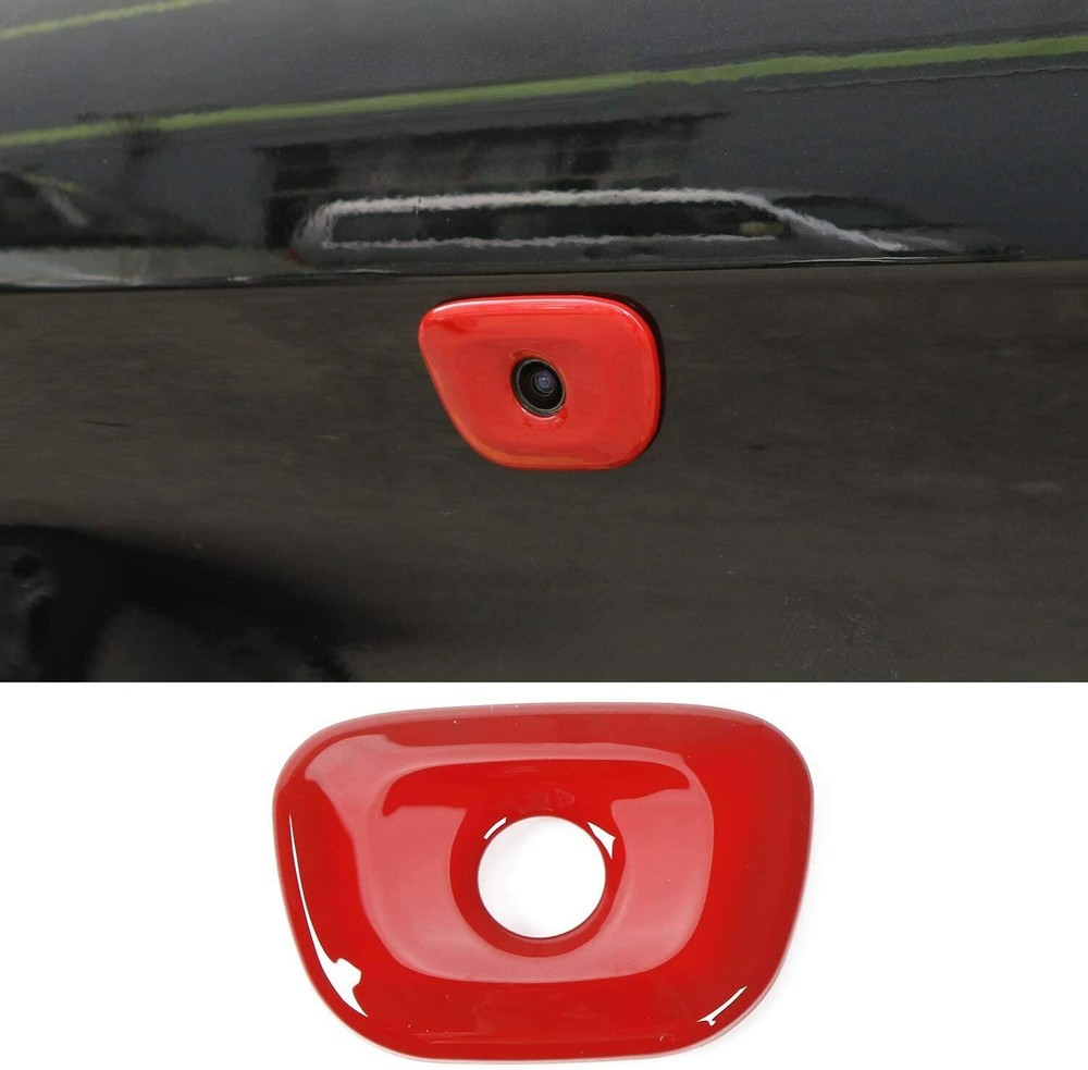 Tailgate Camera Cover Trim Decoration Accessories for Dodge Charger 15-2020 Red