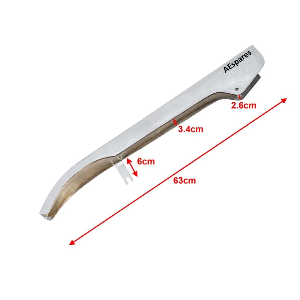 PARA TRIUMPH BONNEVILLE T120 T140 TR6 TR7 PROTECTOR CADENA TRASERO CROMADO Foto 3 de 4