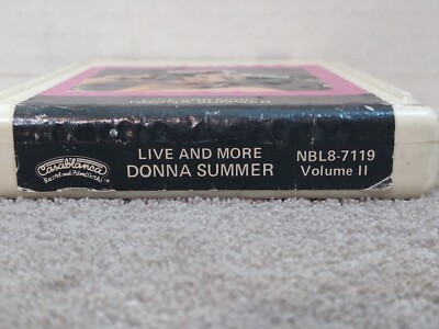 8 Track Tape - Donna Summer - Live & More Vol. II | eBay