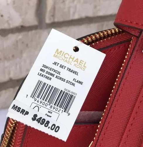 Bolso bandolera de cuero Michael Kors bolso mensajero al hombro - Imagen 7 de 7
