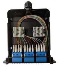 Universal LGX Pigtailed Splice Cassette 24 fiber, LC Quad SM, OS2, UPC